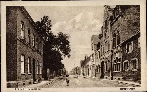 Ak Dormagen am Niederrhein, Hauptstraße