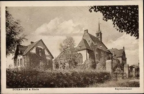 Ak Dormagen am Niederrhein, Raphaelshaus, Kirche