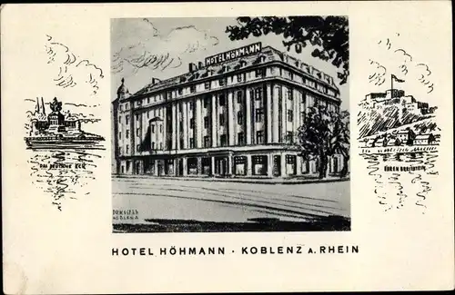 Passepartout Ak Koblenz am Rhein, Hotel Höhmann