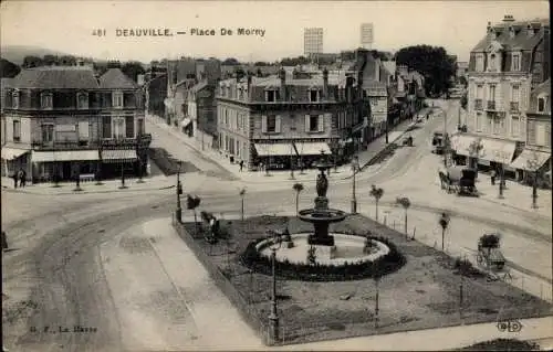 Ak Deauville Calvados, Place De Morny