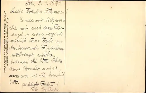 Scherenschnitt Ak Konewka, Paul, Mephistopheles singt, Faust, Goethe
