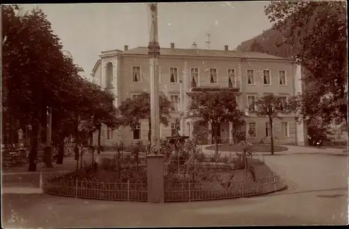 Foto Ak Bad Schandau Sächsische Schweiz, Partie am Kurhaus