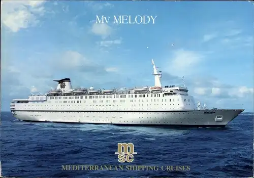 Ak Kreuzfahrtschiff MV Melody, Mediterranean Shipping Cruises