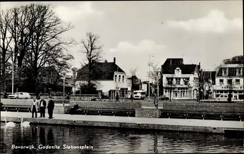 Ak Beverwijk Nordholland Niederlande, Gedeelte Stationsplein