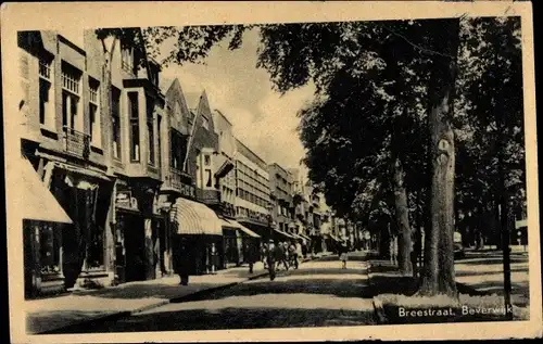 Ak Beverwijk Nordholland Niederlande, Breestraat