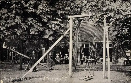 Ak Bergen Nordholland, Speeltuin bij Cafe Duinvermaak