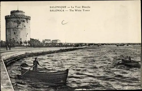 Ak Salonique Griechenland, La Tour Blanche, Der weiße Turm