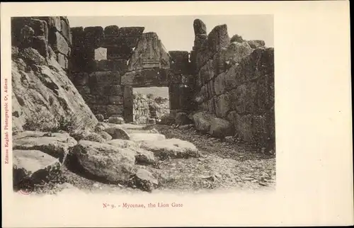 Ak Mycenae Mykene Griechenland, The Lion Gate
