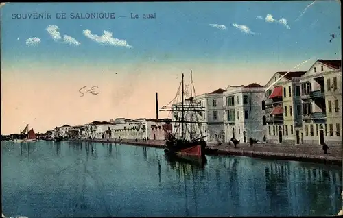 Ak Thessaloniki Saloniki Griechenland, Le quai