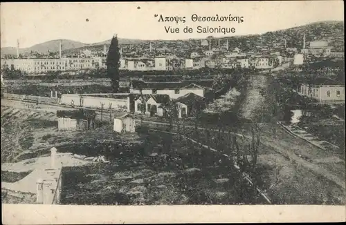 Ak Saloniki Thessaloniki Griechenland, Teilansicht der Stadt