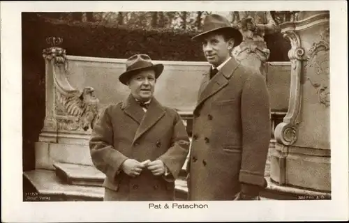 Ak Komikerduo Pat und Patachon, Carl Schenstrøm, Harald Madsen