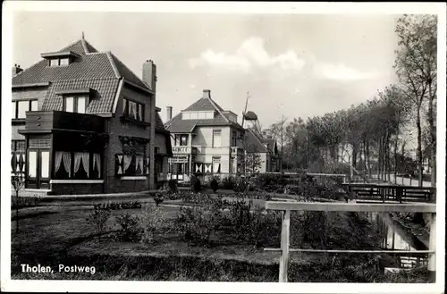 Ak Tholen Zeeland, Postweg