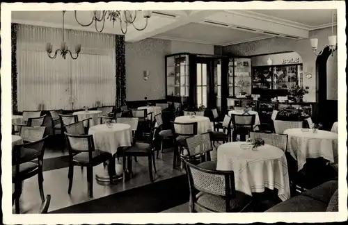 Ak Rheda Wiedenbrück in Westfalen, Cafe Nordgerling, Innenansicht