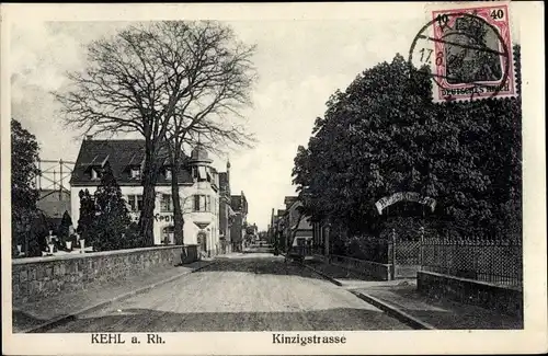 Ak Kehl am Rhein, Kinzigstraße, Friedhof