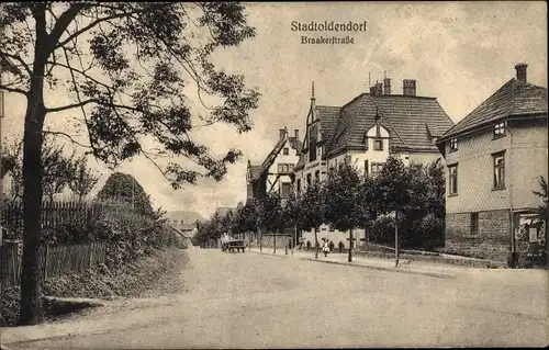Ak Stadtoldendorf in Niedersachsen, Braakerstraße