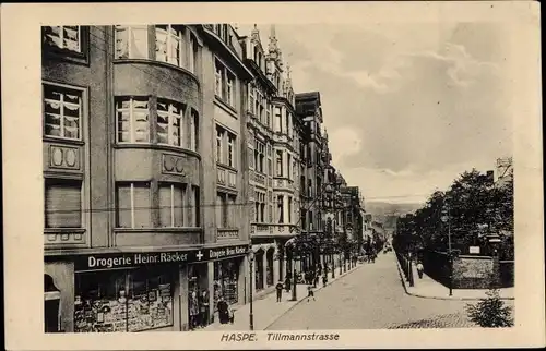 Ak Haspe Hagen Westfalen, Tillmannstraße, Drogerie