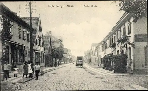 Ak Rotenburg an der Wümme, Große Straße