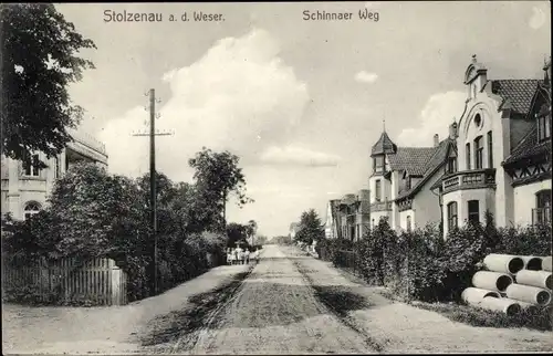 Ak Stolzenau an der Weser, Schinnaer Weg