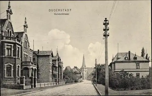 Ak Duderstadt im Eichsfeld, Bahnhofstraße