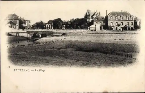 Ak Beuzeval Calvados, La Plage