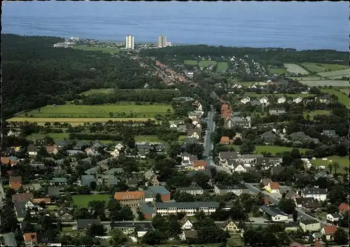 Ak Sahlenburg Cuxhaven in Niedersachsen, Fliegeraufnahme vom Ort