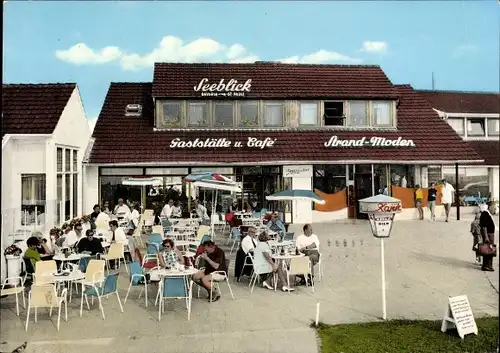 Ak Sahlenburg Cuxhaven in Niedersachsen, Gaststätte und Café Seeblick