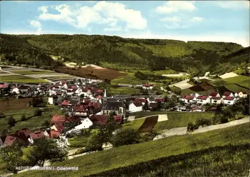 Ak Hettigenbeuern Buchen im Odenwald, Gesamtansicht, Gasthof Zum Engel