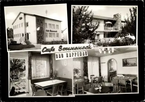 Ak Bad Rappenau in Baden, Café Sonneneck, Aussen- und Innenansichten