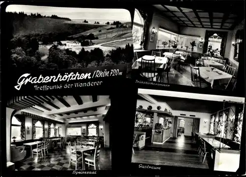 Ak Poppenhausen an der Wasserkuppe Rhön, Gast- und Pensionshaus Grabenhöfchen