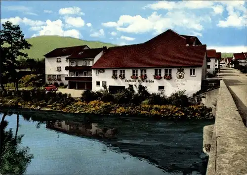 Ak Tann in der Rhön Osthessen, Gasthaus-Pension Zur Ulsterbrücke