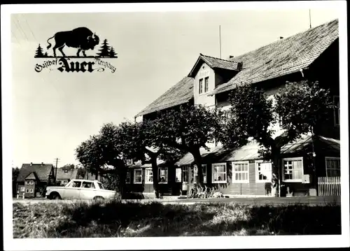 Ak Auer Moritzburg in Sachsen, Gasthof Auer, Außenansicht