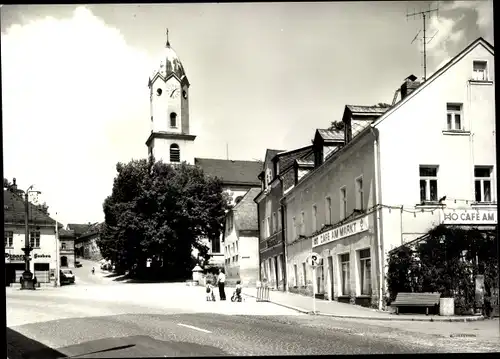 Ak Bad Brambach im Vogtland, Markt