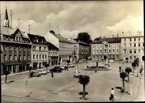 Ak Lengenfeld Vogtland Sachsen, August-Bebel-Platz