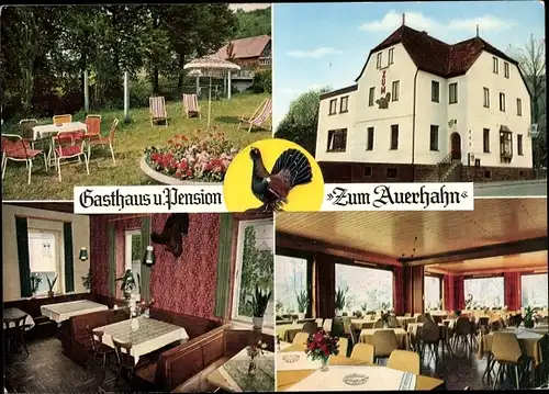 Ak Hobbach Eschau im Spessart, Gasthaus und Pension Zum Auerhahn