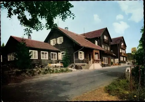 Ak Bischofsheim an der Rhön in Unterfranken, Berggasthof und Pension Rhönhäuschen