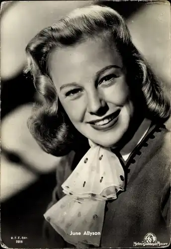 Ak Schauspielerin June Allyson, Portrait