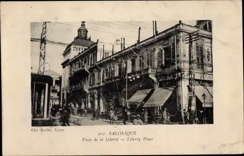 Ak Saloniki Thessaloniki Griechenland, Place de la Liberte