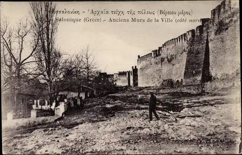 Ak Thessaloniki Griechenland, Anciens Murs de la Ville