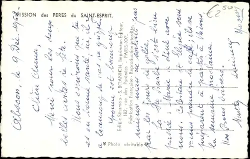 Ak Mission des Peres du Saint Esprit, Afrikanisches Kind