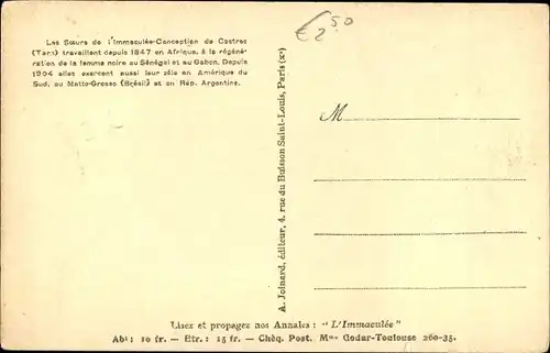 Ak Gabun, Deux petites chretiennes de la Mission Sainte Anne du Fernand Vay