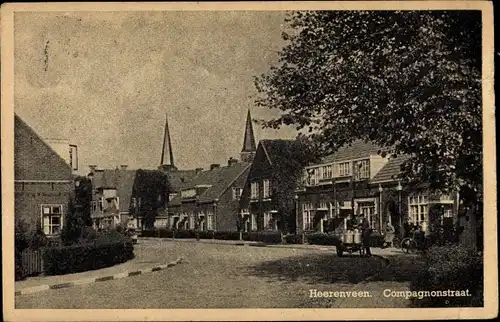 Ak Heerenveen Friesland, Compagnonstraat, Milchwagen, Straßenpartie