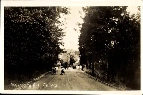 Ak Valkenburg Limburg, Cauberg, Straßenpartie