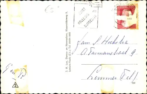 Ak Lemiers Limburg, Klaasvelderweg, Ortspartie, Geschäfte, Automobile