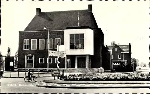 Ak Meijel Limburg, Gemeentehuis, Straßenansicht