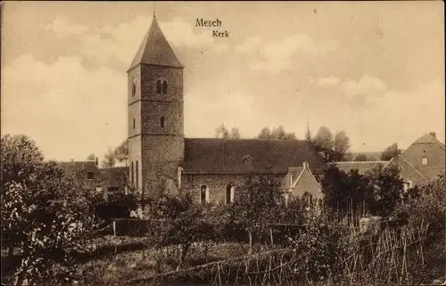 Ak Mesch Limburg, Kerk, Gesamtansicht