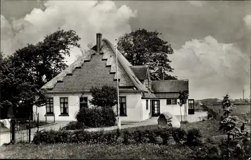 Ak Den Burg Texel Nordholland, Jeugdherberg, "Panorama", Findling, Hausansicht