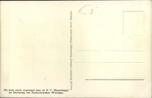 Ak Wieringen Nordholland, Wieringermeerdijk, gedeelten Oude Zeug en Medemblik, Luftaufnahme