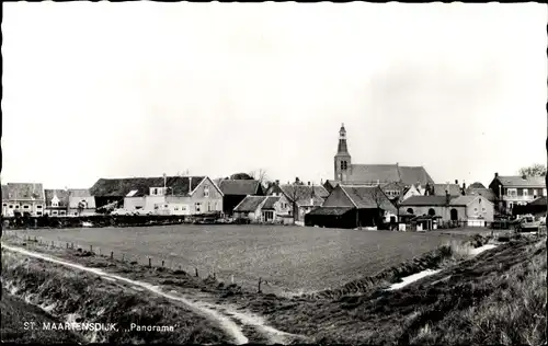 Ak Sint Maartensdijk Zeeland Niederlande, Panorama