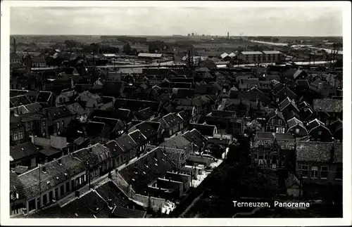 Ak Terneuzen Zeeland, Panorama, Vogelschau