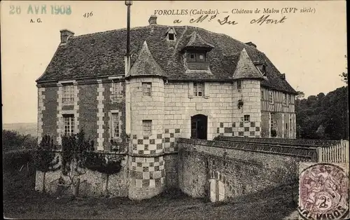 Ak Vorolles Calvados, Chateau de Malou